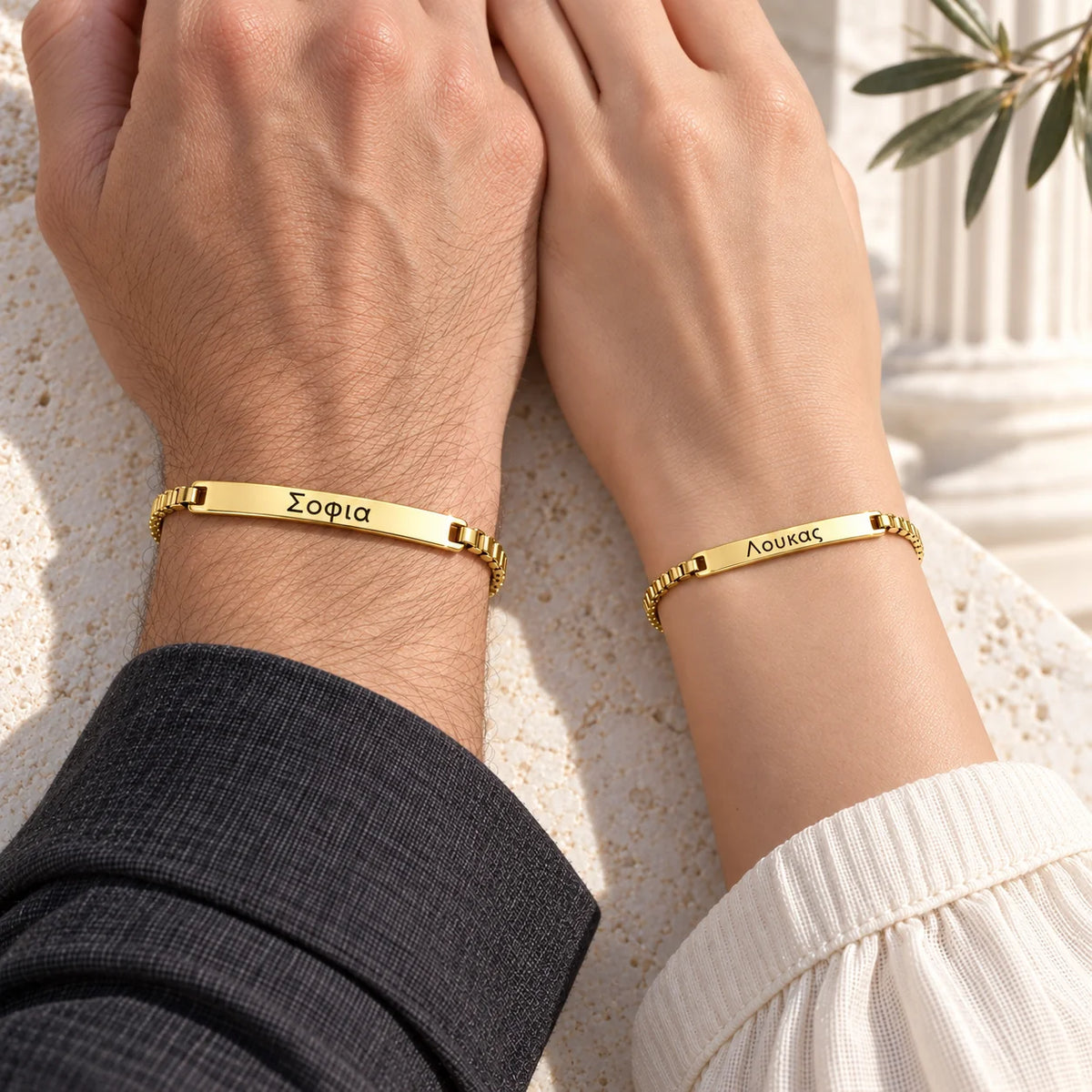 Bracelets Couple Grecs Personnalisés