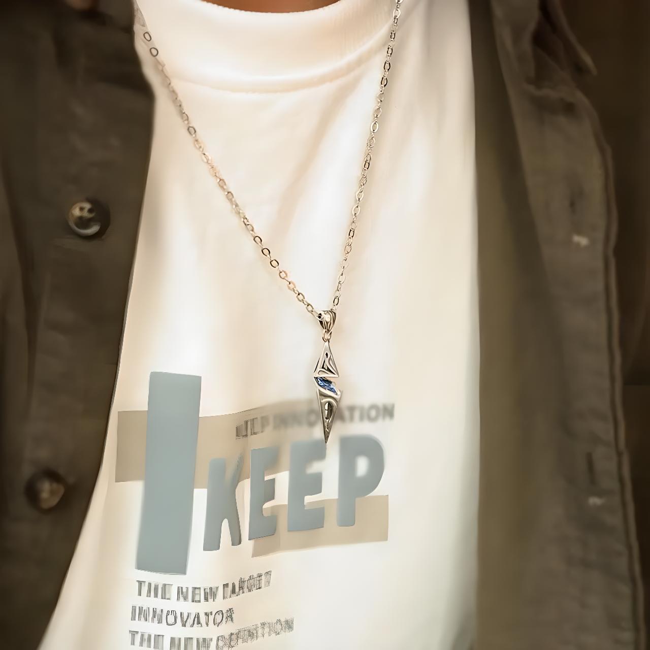 Collier Pierre Naturelle Incrusté