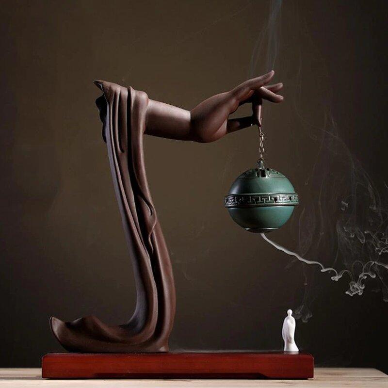 Statue Porte Encens Relaxant