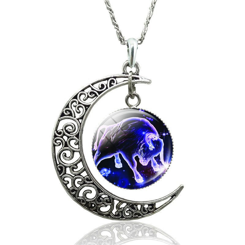 Moon Zodiac Necklace