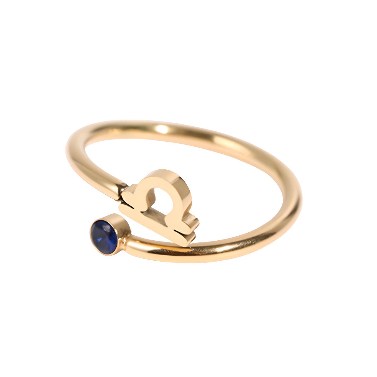 Sternzeichen Ring Gold