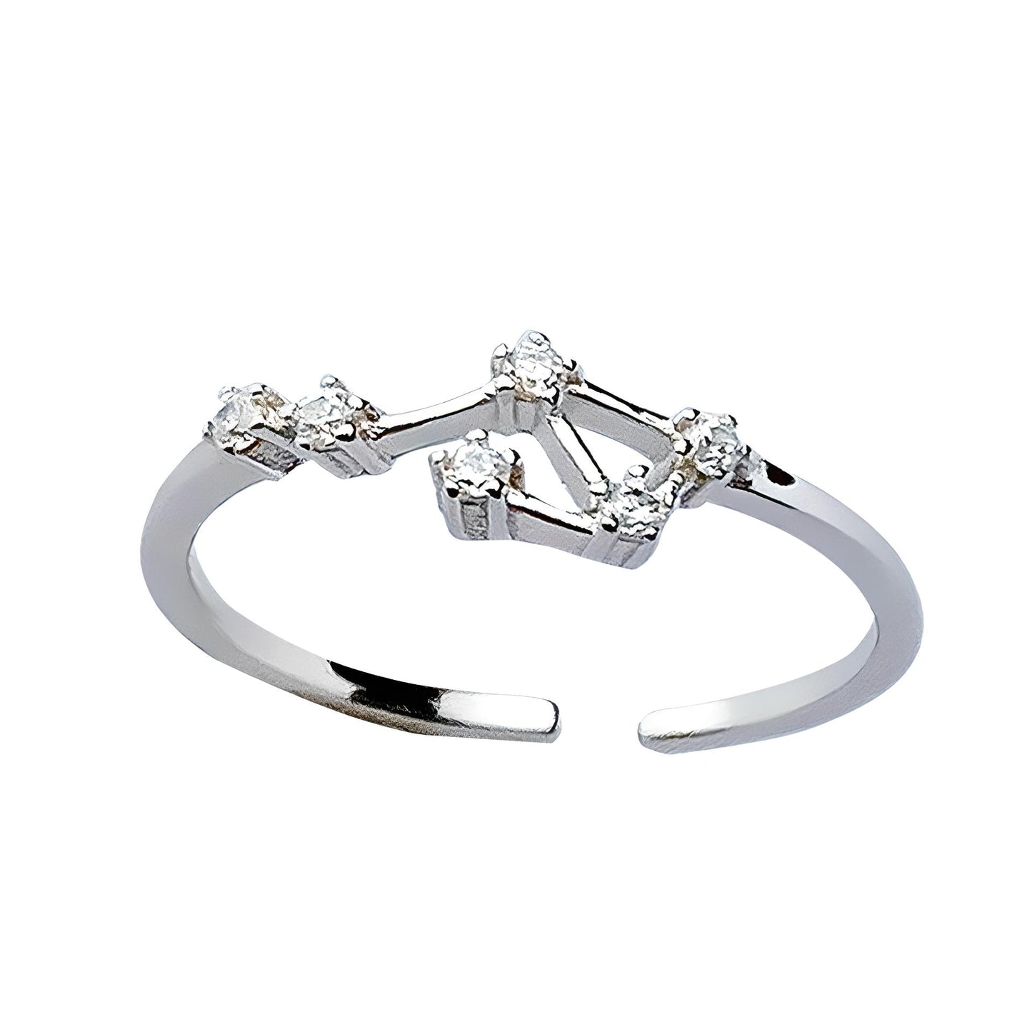 Sternzeichen Ring Silber
