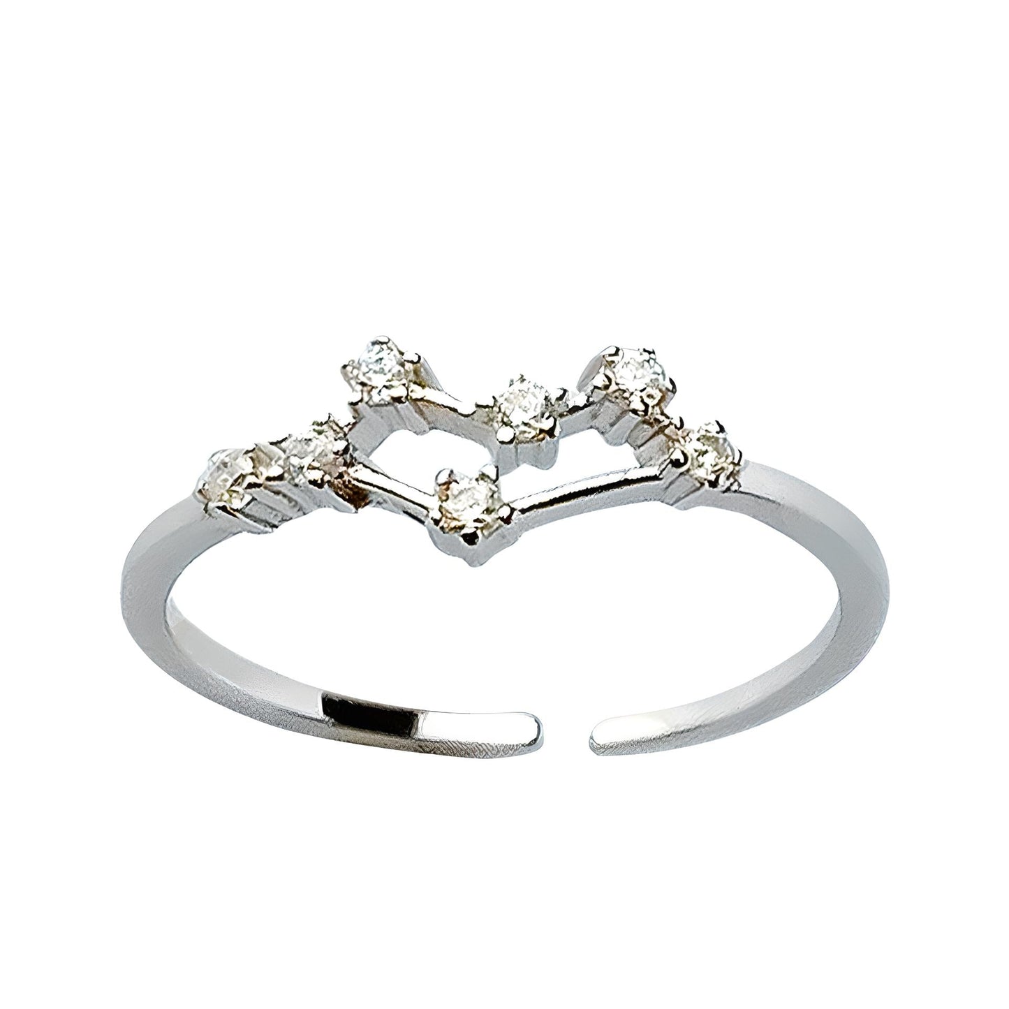 Sternzeichen Ring Silber
