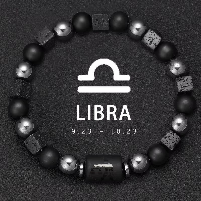 Bracciale Segno Zodiacale con Pietra Naturale