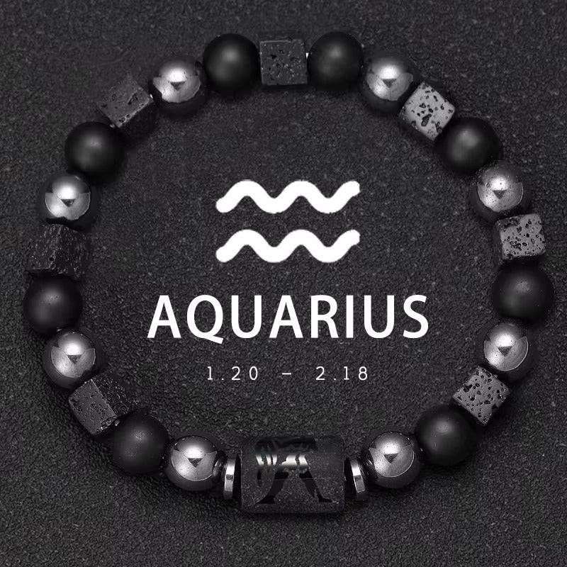 Bracciale Segno Zodiacale con Pietra Naturale