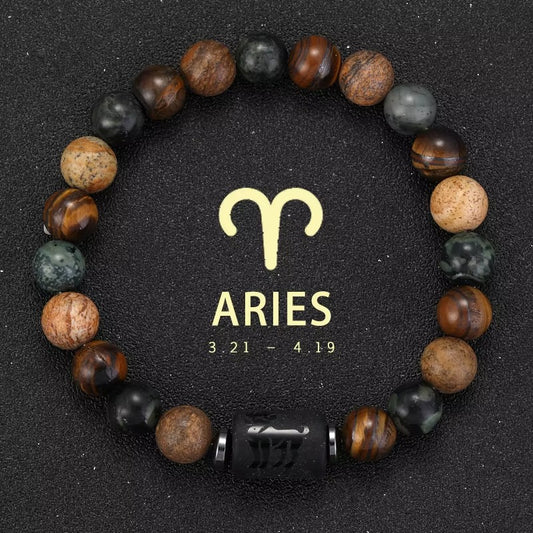 Bracciale Segno Zodiacale con Pietra Naturale