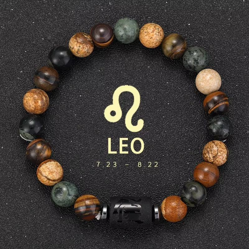 Bracciale Segno Zodiacale con Pietra Naturale