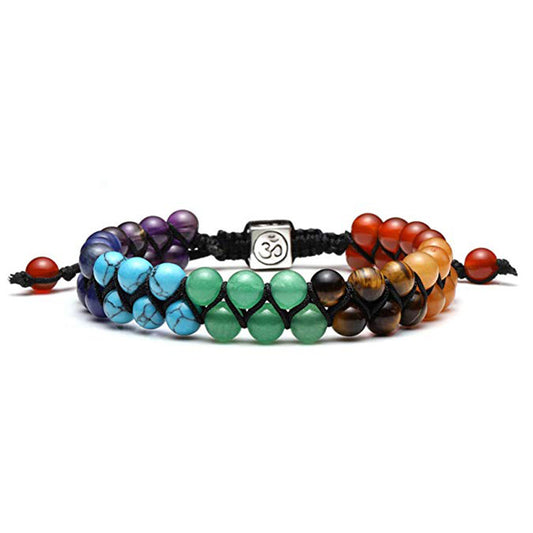 Bracciale 7 chakra pietre laviche
