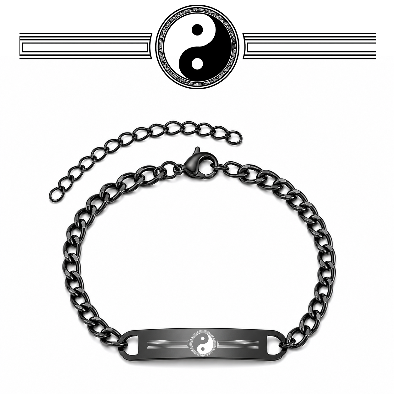 Spirituelles Armband Yin Yang