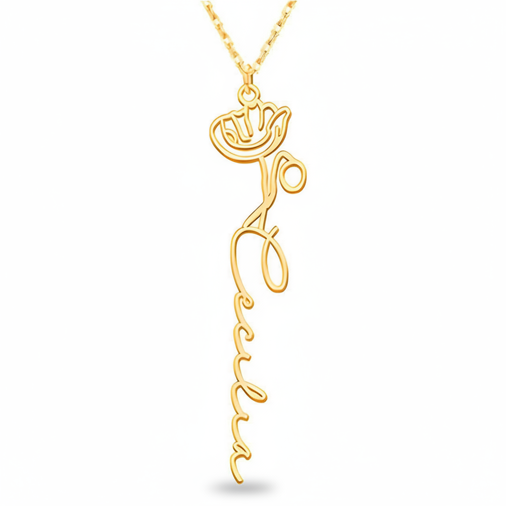 Collier Fleur de Naissance Personnalisé