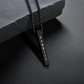 Collier Barre Runes Viking Gravé
