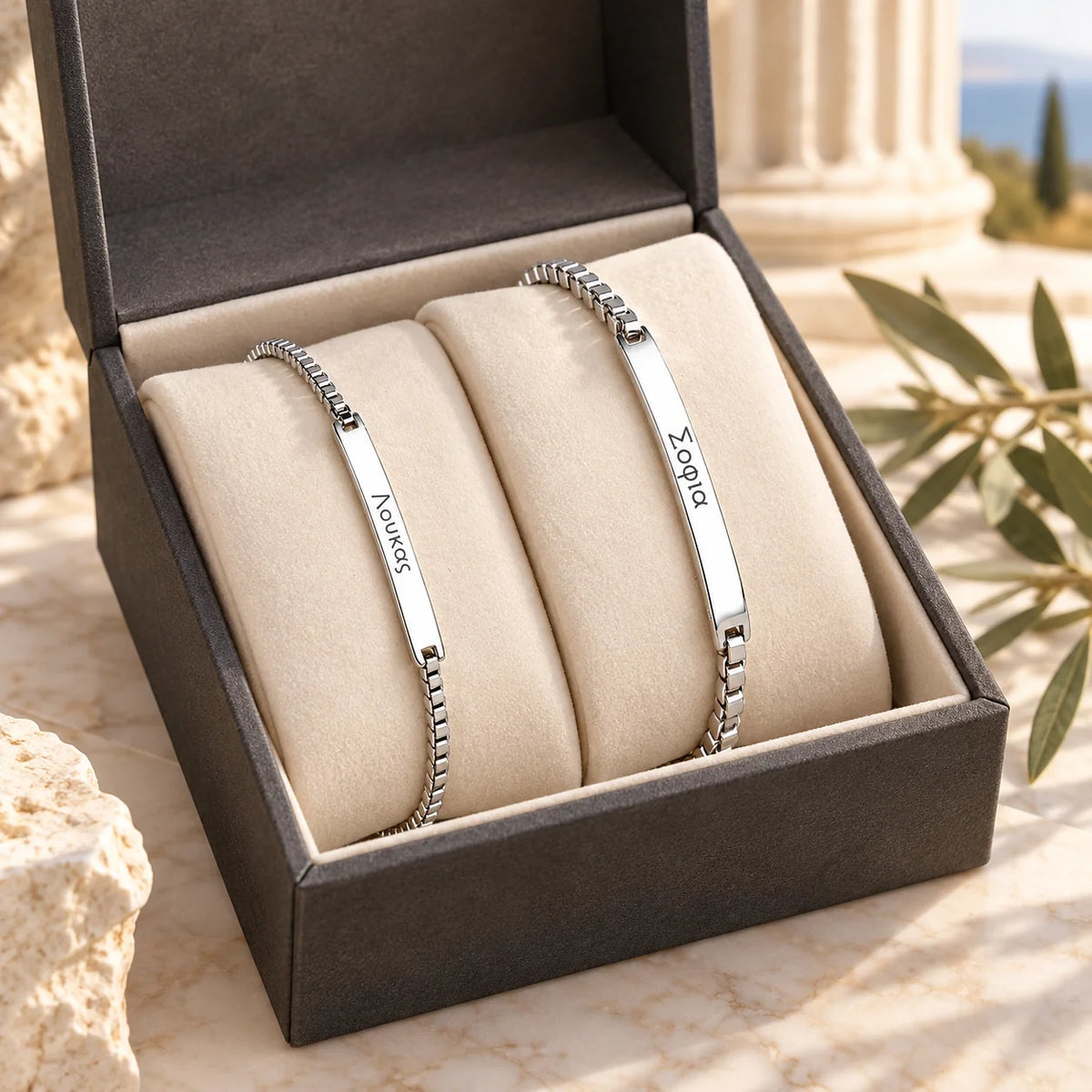 Bracelets Couple Grecs Personnalisés