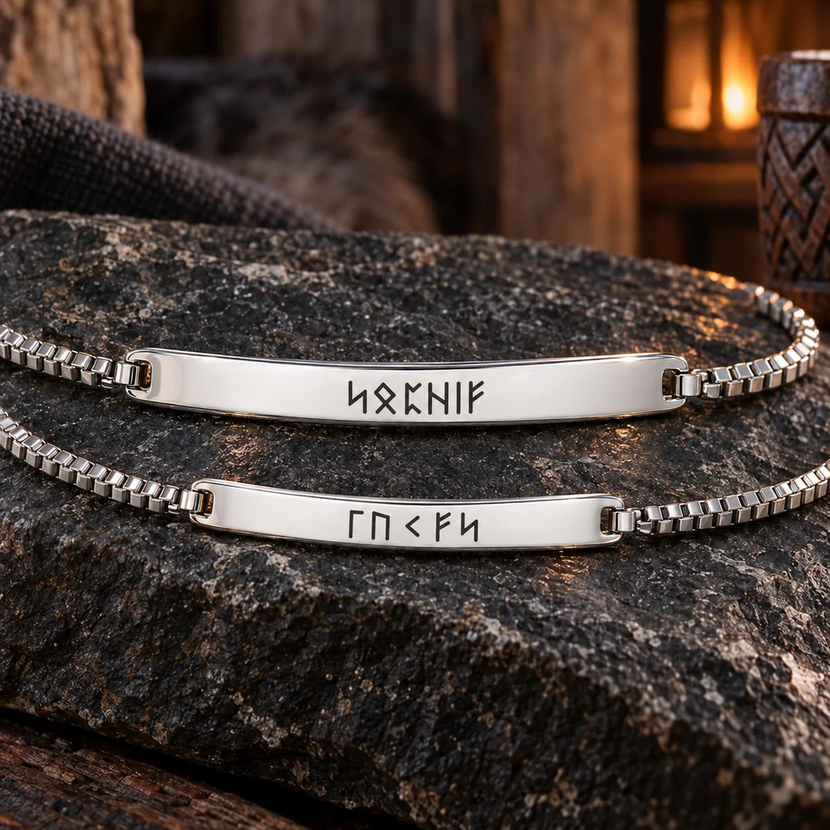 Bracelets Couple Viking Personnalisés