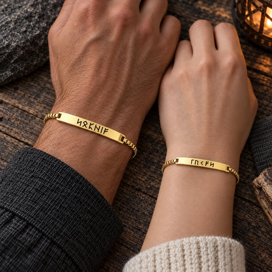 Bracelets Couple Viking Personnalisés