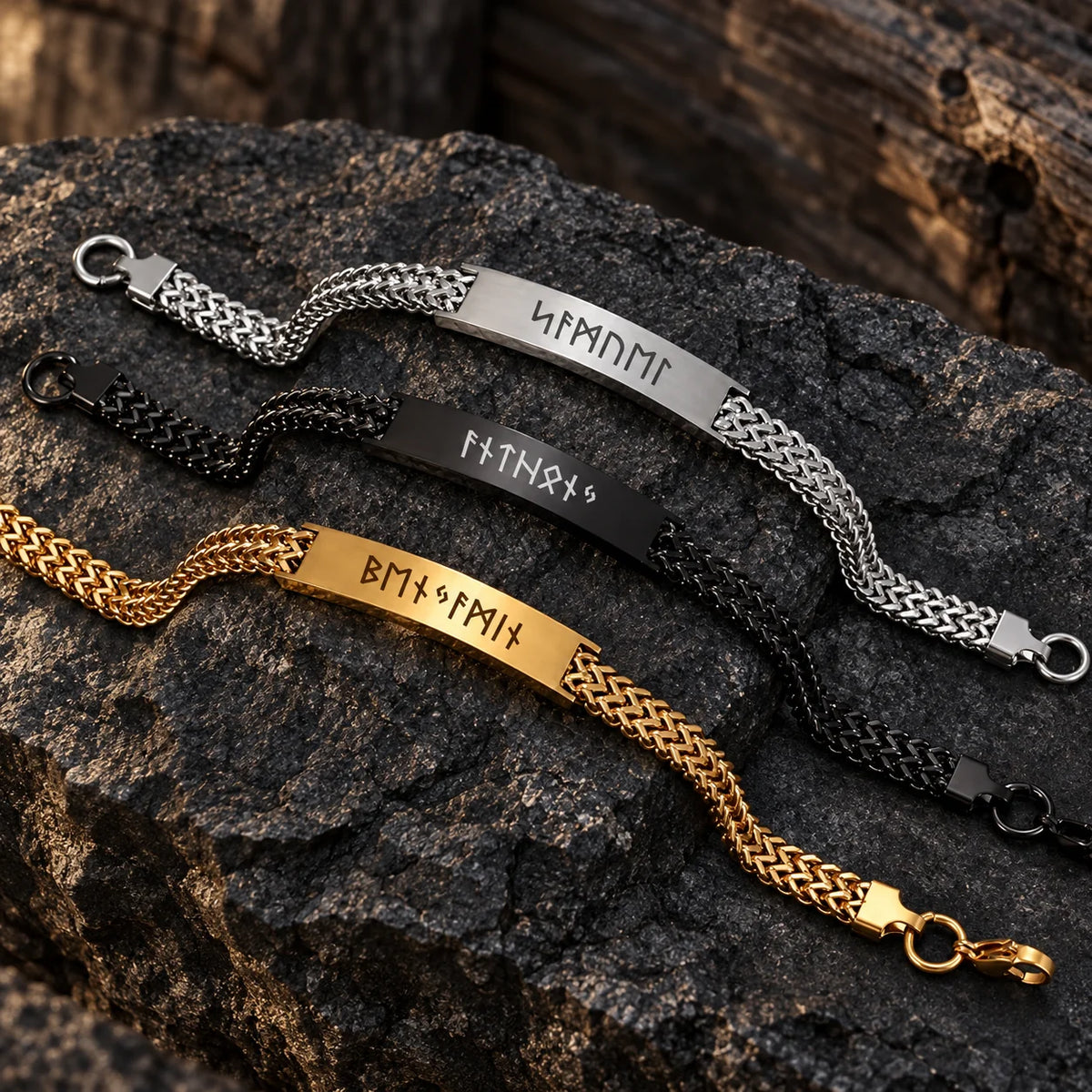 Bracelet Gourmette Viking Homme