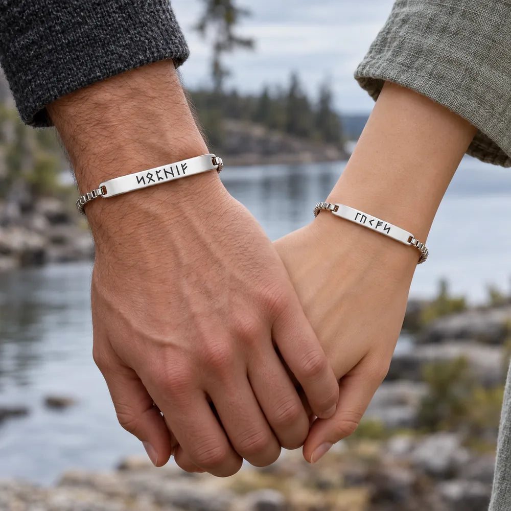 Bracelets Couple Viking Personnalisés – 1