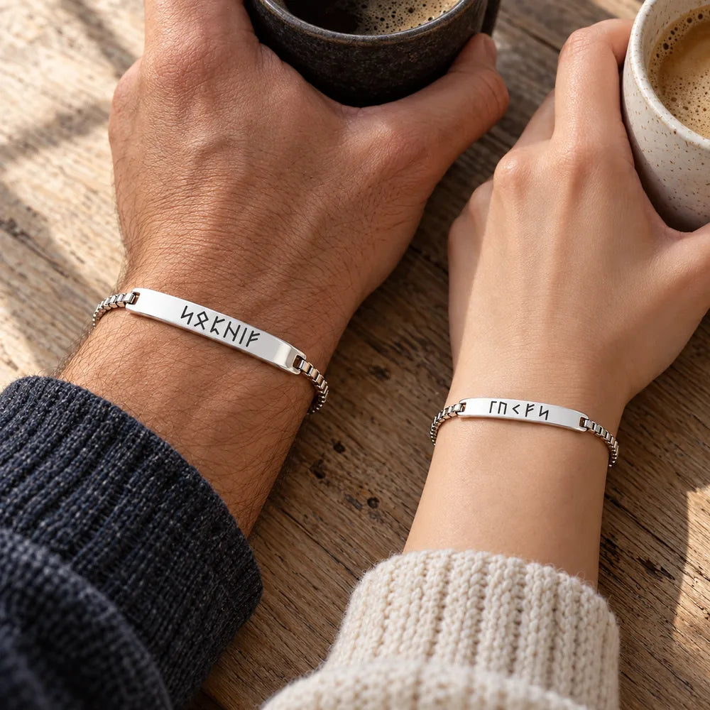 Bracelets Couple Viking Personnalisés – 2