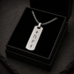 Collier Runes Viking Gravé Homme