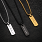 Collier Runes Viking Gravé Homme