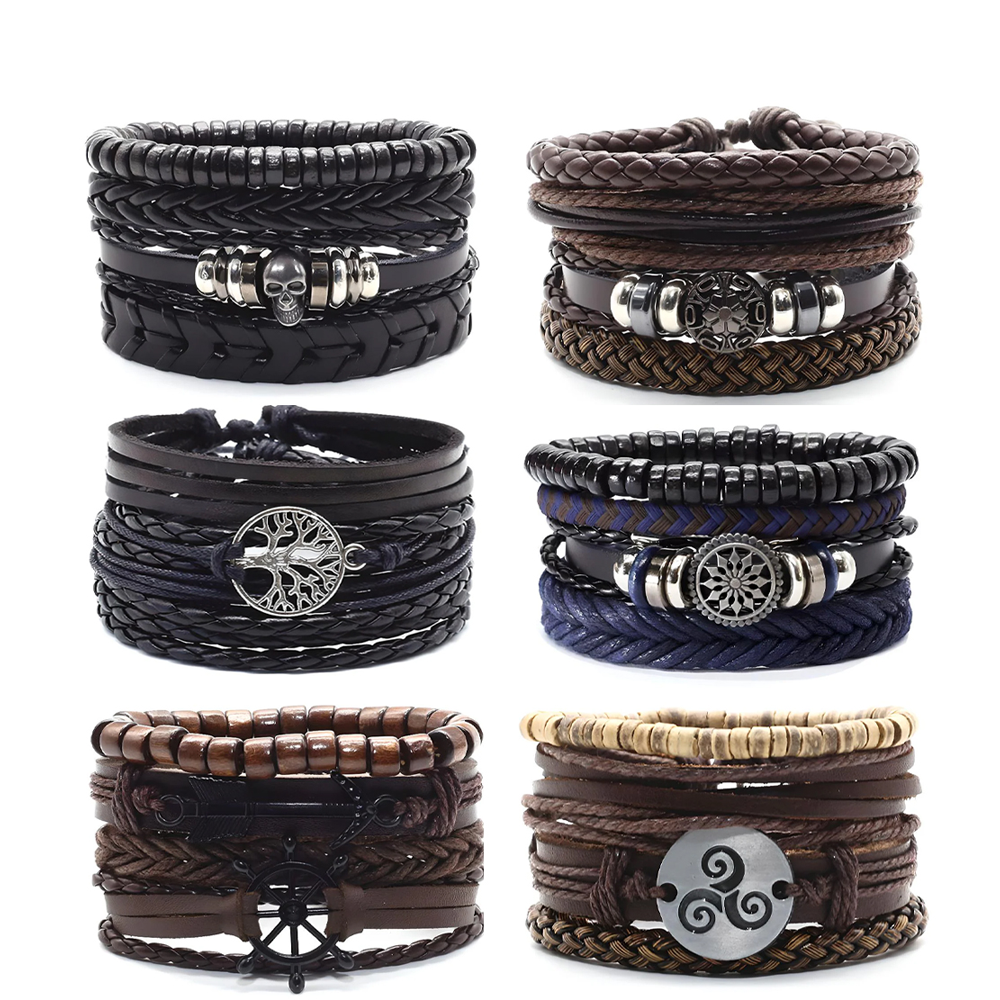 Set di 6 bracciali